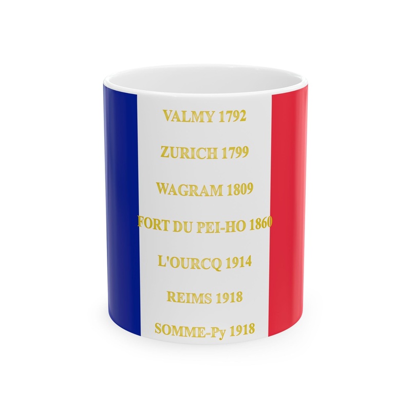 102e regiment dinfanterie de ligne- drapeau (France) White Coffee Mug