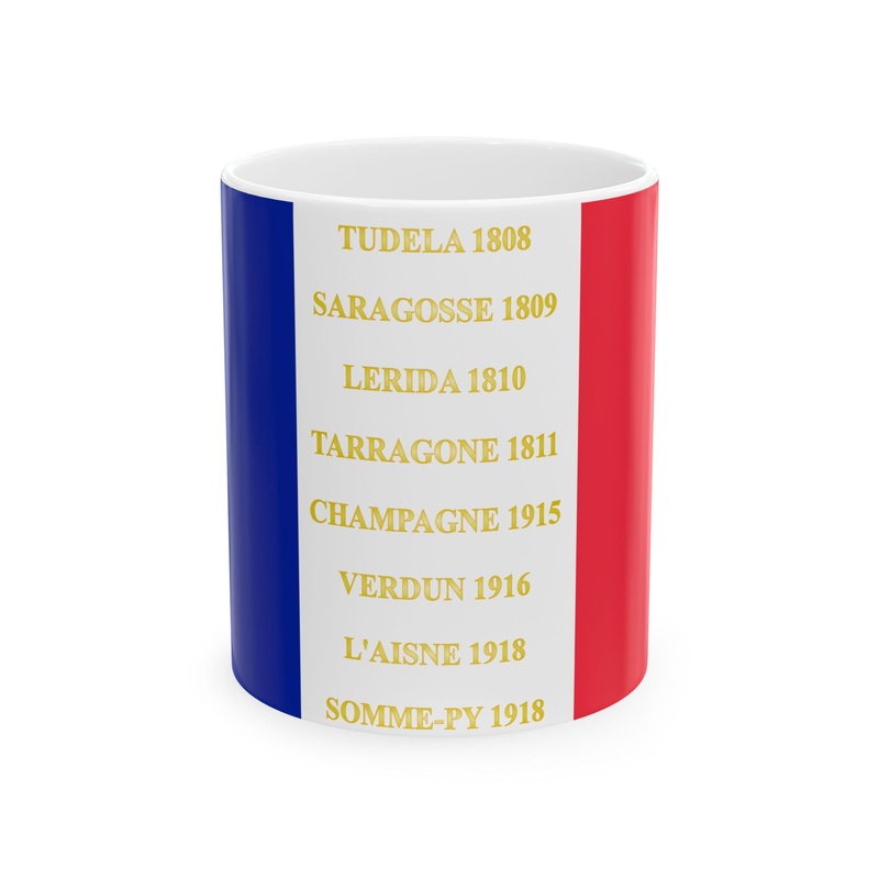 116e regiment dinfanterie de ligne-drapeau (France) White Coffee Mug
