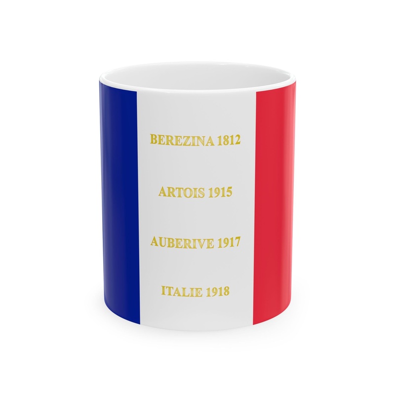 126e regiment dinfanterie de ligne-drapeau (France) White Coffee Mug