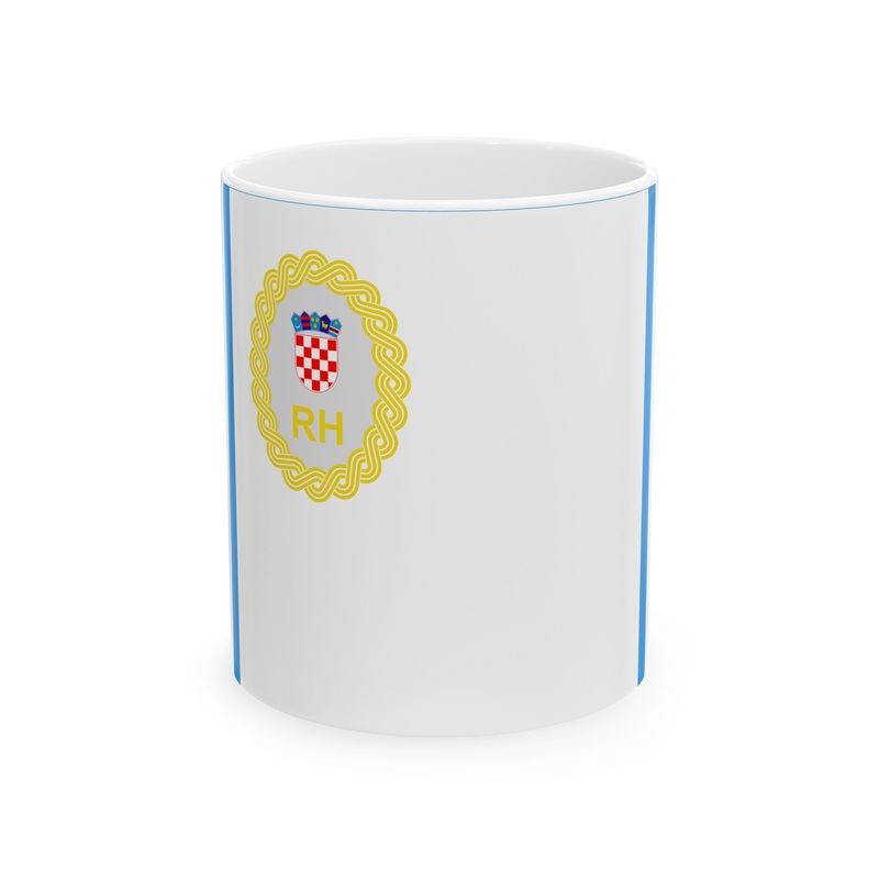 Zastava predsjednika Vlade RH (Croatia) White Coffee Mug