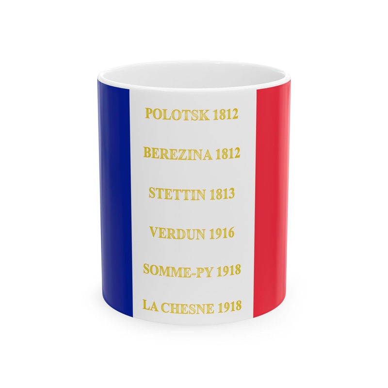 124e regiment dinfanterie de ligne-drapeau (France) White Coffee Mug