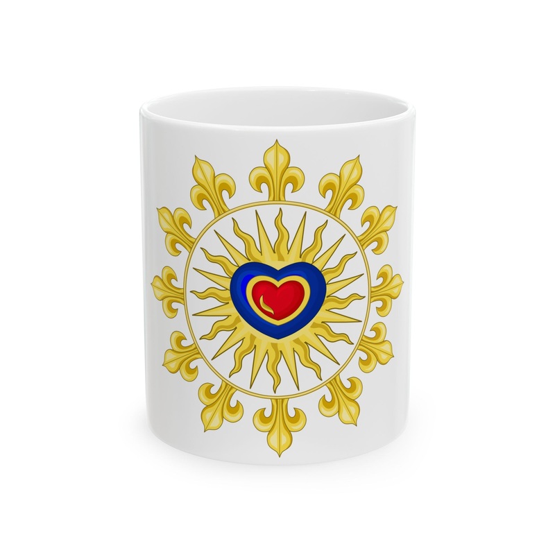 Proposition de Herve baron Pinoteau pour le drapeau du Royaume de France restaure (France) White Coffee Mug