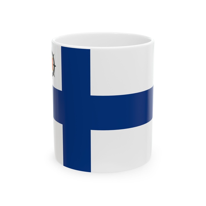 Suomen luotsilippu 1920-1978 (Finland) White Coffee Mug