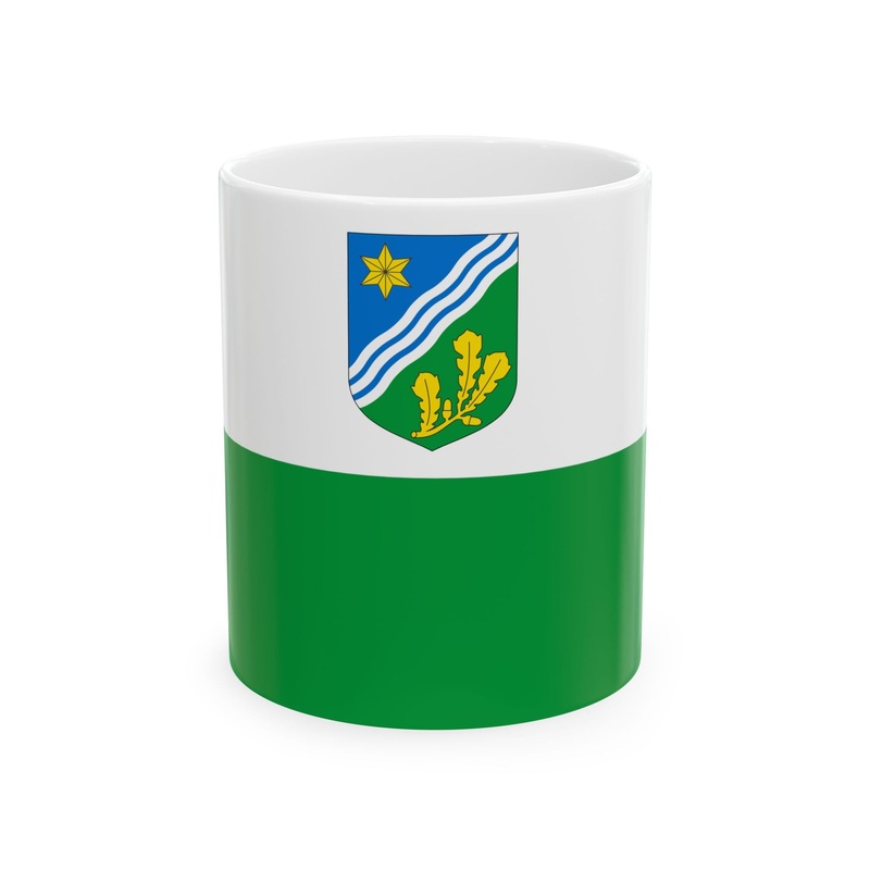 Tartumaa lipp (Estonia) White Coffee Mug