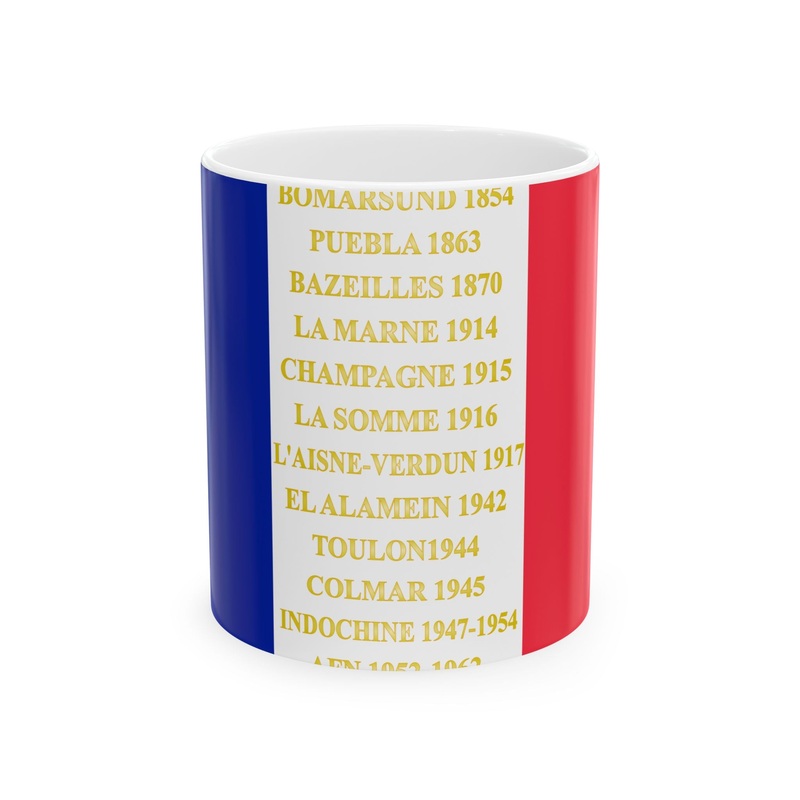 2e regiment dinfanterie de marine – drapeau (France) White Coffee Mug