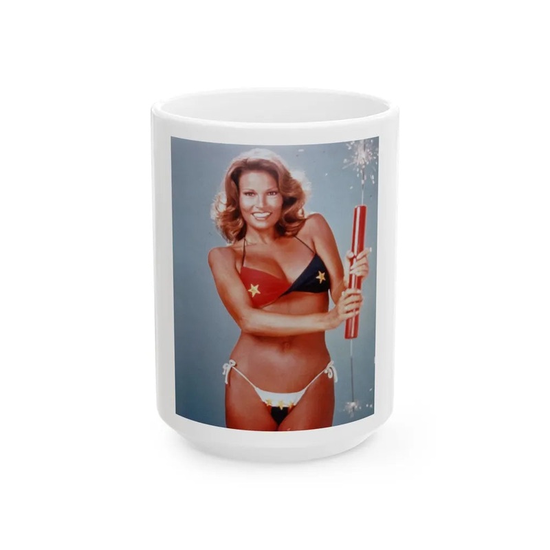 Raquel Welch #283 (Vintage Female Icon) White Coffee Mug