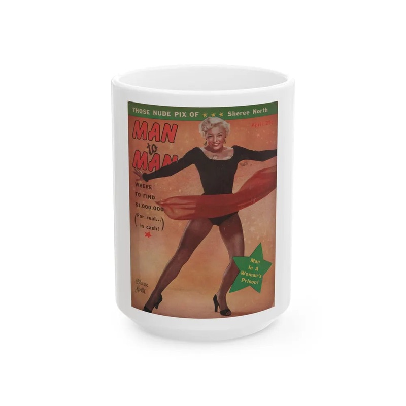 Sheree North #278 – Man To Man Mag. April ’56 – Sheree on Cover in Color (Vintage Female Icon) White Coffee Mug