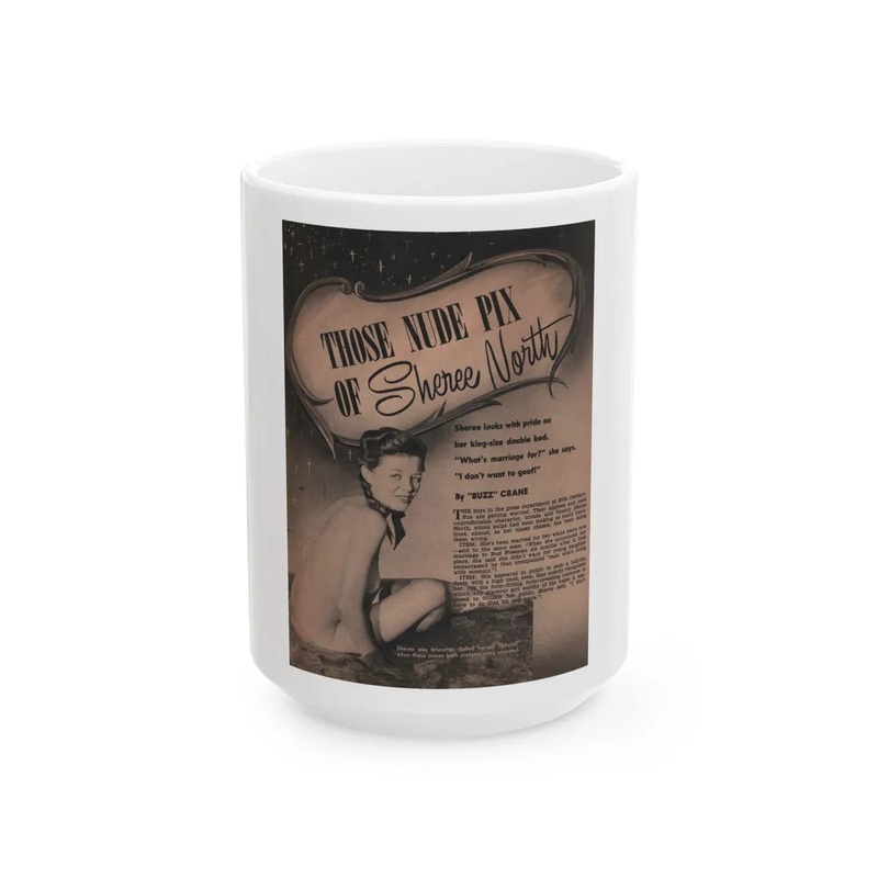 Sheree North #279 – Man To Man Mag. April ’56 – 1 B&W Photo & Article (Vintage Female Icon) White Coffee Mug