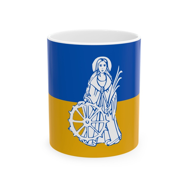 Wachtebeke vlag (Belgium) White Coffee Mug