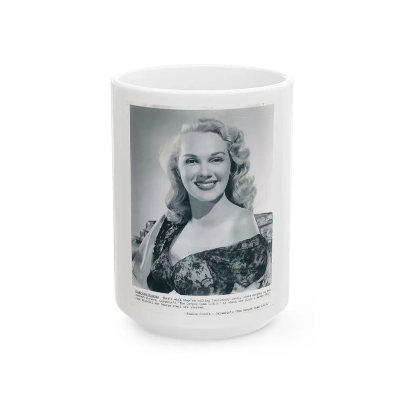 Adele Jergens #155 (Vintage Female Icon) White Coffee Mug