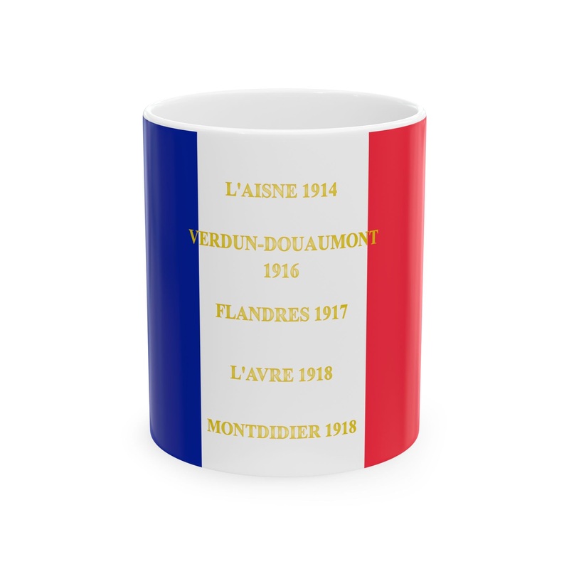 321e regiment dinfanterie de ligne-drapeau (France) White Coffee Mug