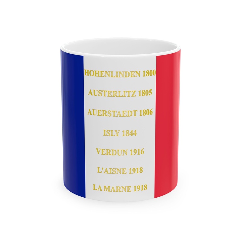 48e regiment dinfanterie de ligne – drapeau (France) White Coffee Mug