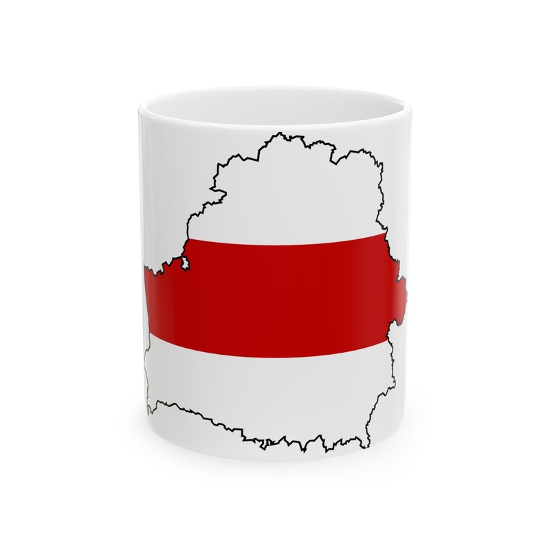 Silhouette of Belarus (Belarus) White Coffee Mug