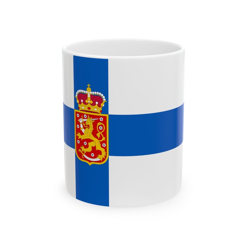 State Flag of Finland 1918-1920 3-2 (Finland) White Coffee Mug