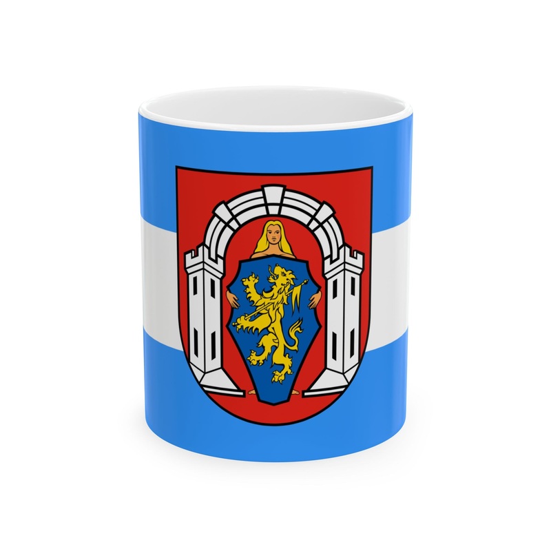 Vlag vukovar (Croatia) White Coffee Mug