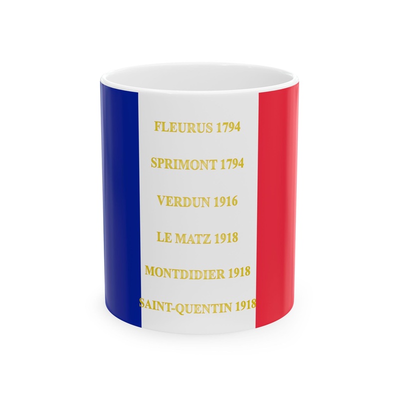 173e regiment dinfanterie de ligne-drapeau (France) White Coffee Mug