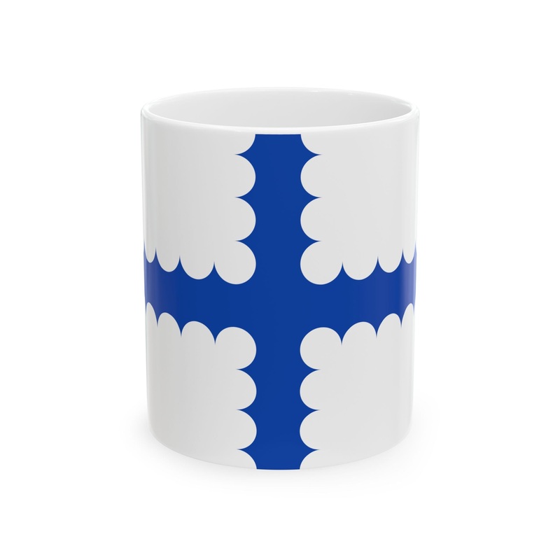 Vlag Beersel (Belgium) White Coffee Mug