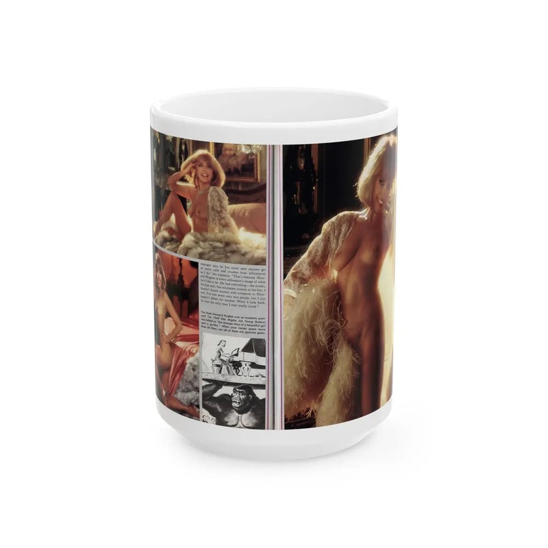 Terry Moore #244 – [Pages 136 & 137] Pages 7 & 8 of 10 Pics Color+B&W 3 Topless, 2 B&W Pics+Captions from Playboy Mag. Aug. ’84 (Vintage Female Icon) White Coffee Mug