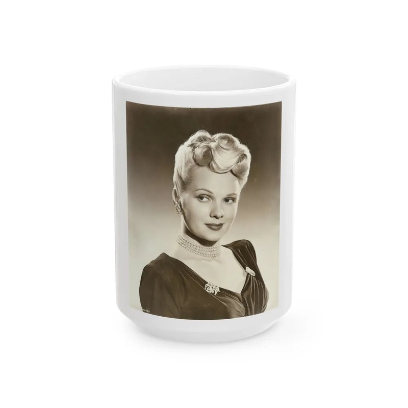 Adele Jergens #208 (Vintage Female Icon) White Coffee Mug