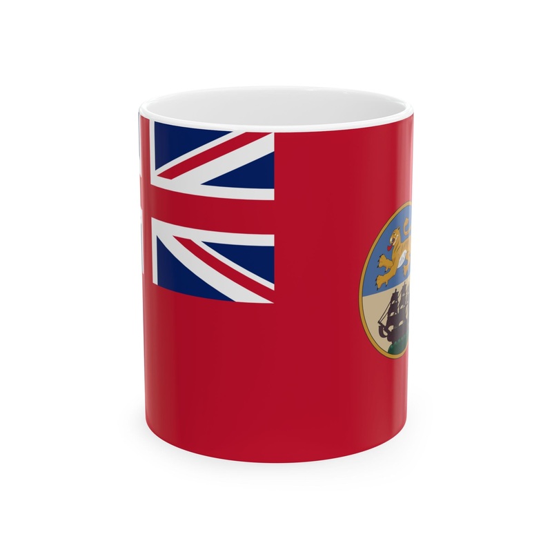 Red Ensign of British Bengal (Bangladesh) White Coffee Mug