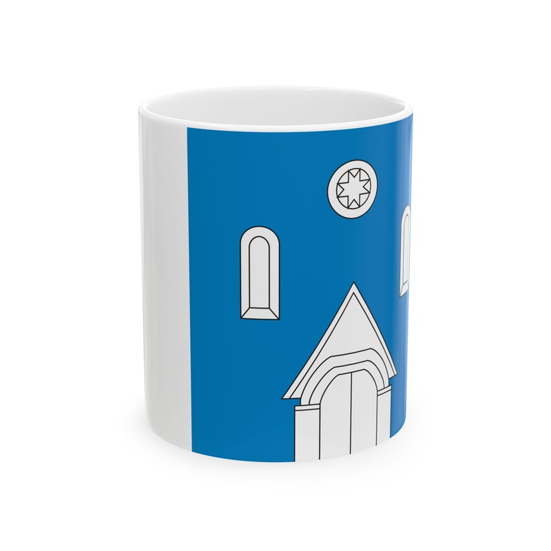Valjala lipp (Estonia) White Coffee Mug