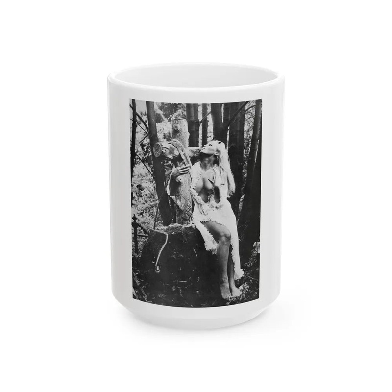 Veronica Carlson #84 – Partially Topless (Vintage Female Icon) White Coffee Mug