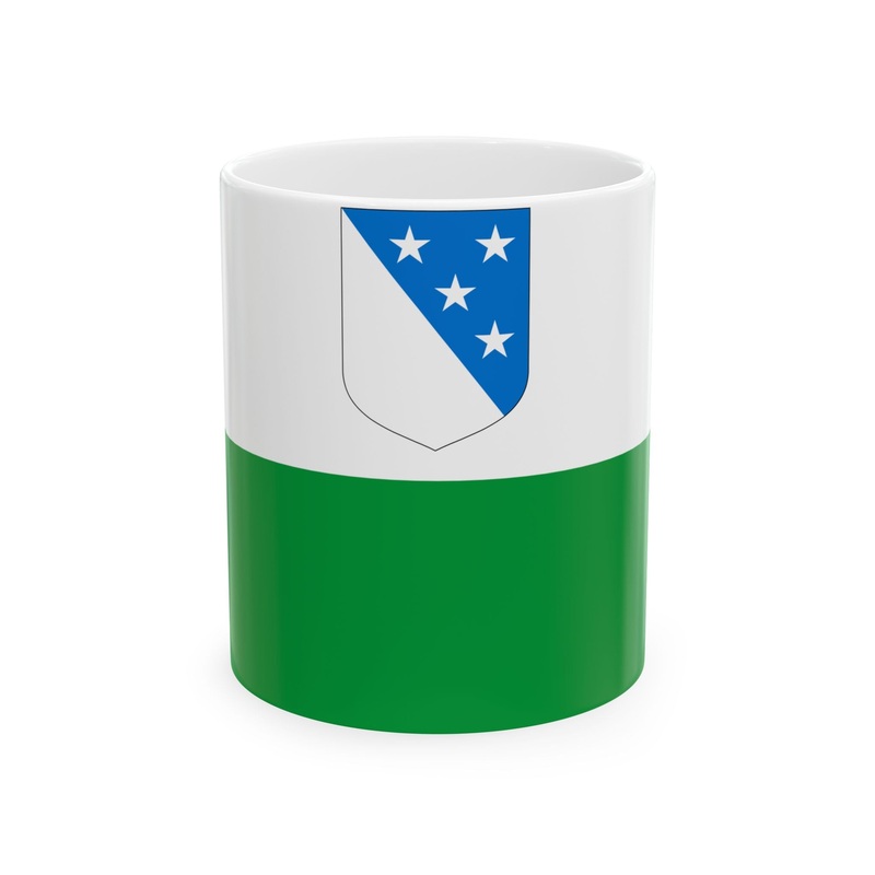 Valgamaa lipp (Estonia) White Coffee Mug