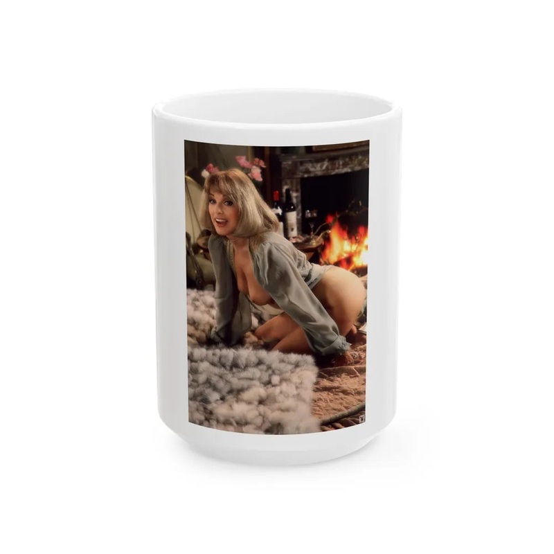 Terry Moore #412 – Unreleased Aug. ’84 Playboy Photo from shoot topless in lingerie & open heels (Vintage Female Icon) White Coffee Mug