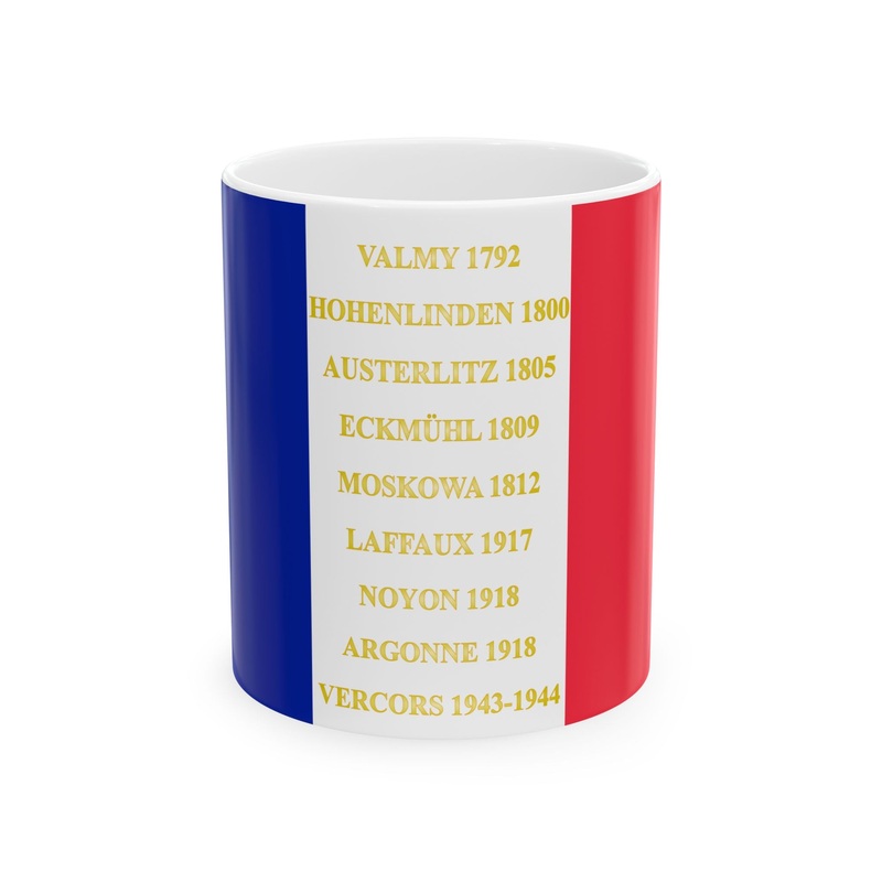 11e regiment de cuirassiers – drapeau (France) White Coffee Mug
