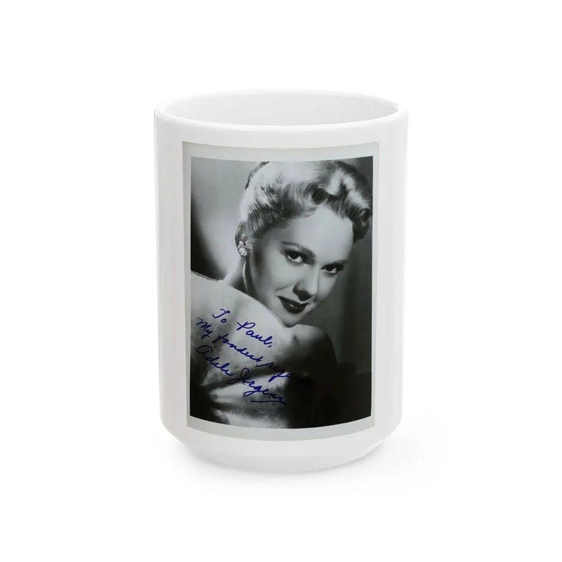 Adele Jergens #178 (Vintage Female Icon) White Coffee Mug