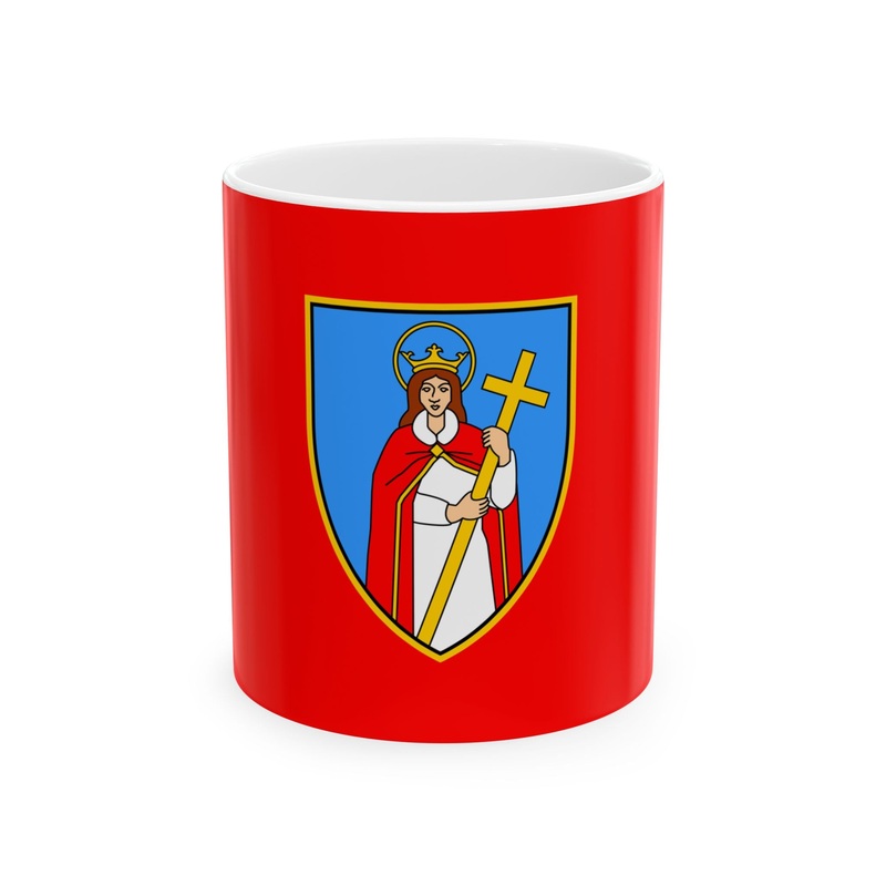 Zastava Kastva (Croatia) White Coffee Mug
