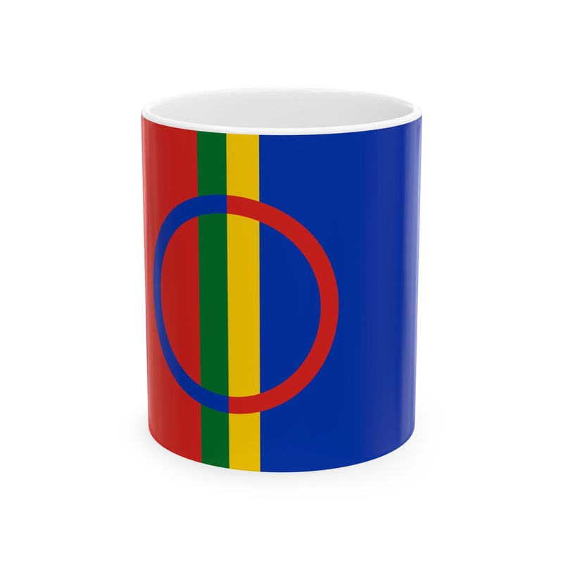 Sami flag (Finland) White Coffee Mug