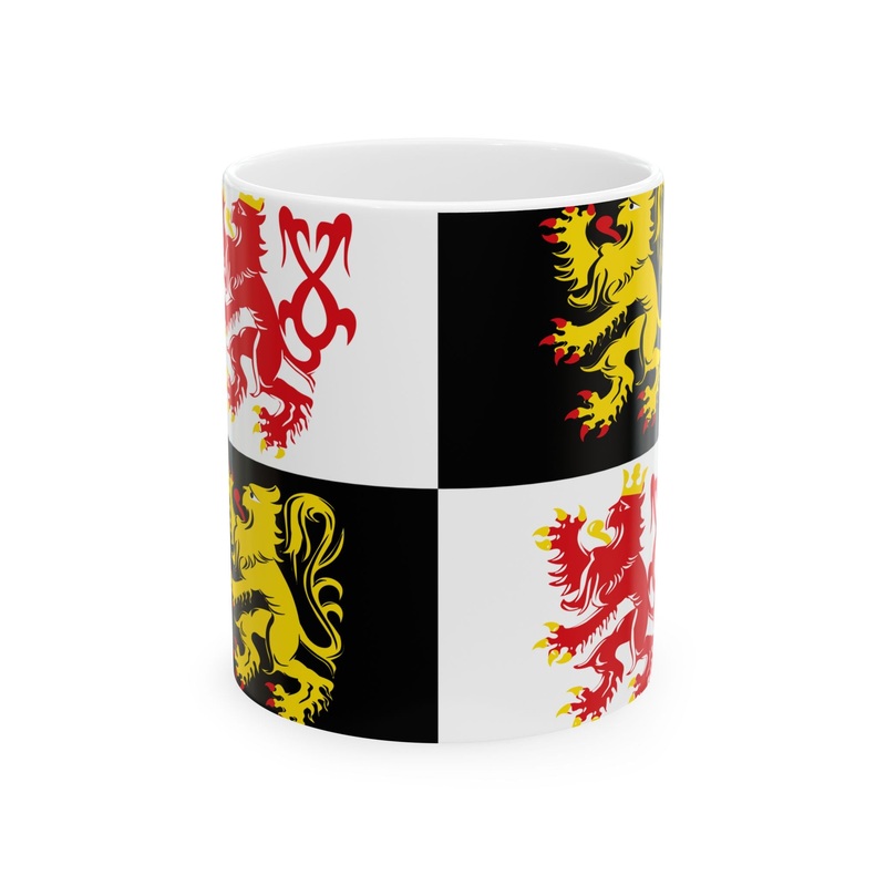 Voeren vlag (Belgium) White Coffee Mug