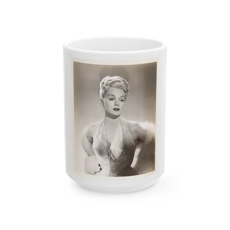 Adele Jergens #140 (Vintage Female Icon) White Coffee Mug