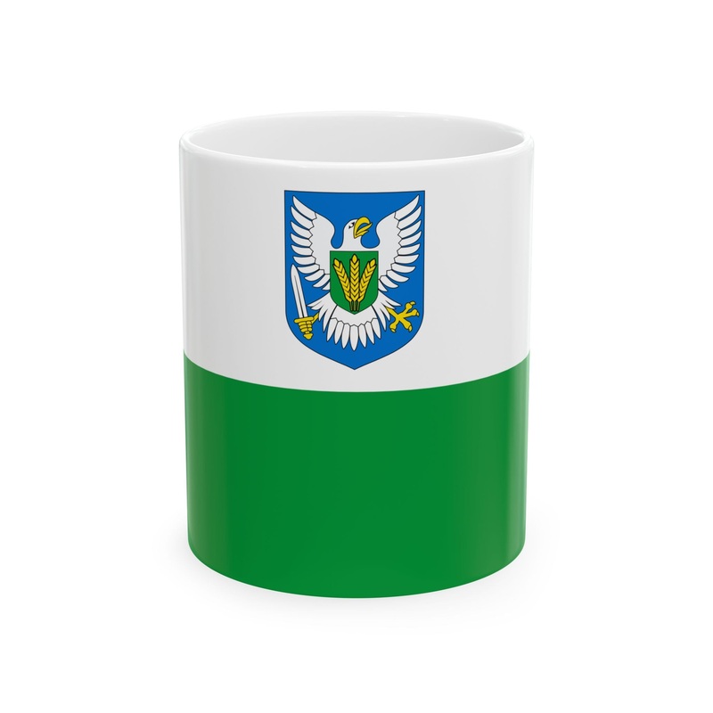 Viljandimaa lipp (Estonia) White Coffee Mug
