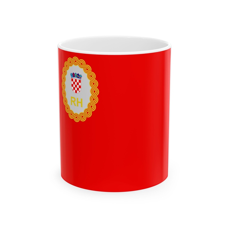 Zastava predsjednika Hrvatskog sabora (Croatia) White Coffee Mug