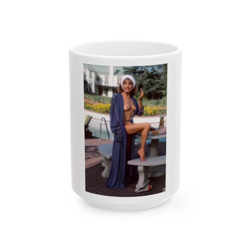 Terry Moore #414 – Unreleased Aug. ’84 Playboy Photo from shoot topless in robe (Vintage Female Icon) White Coffee Mug