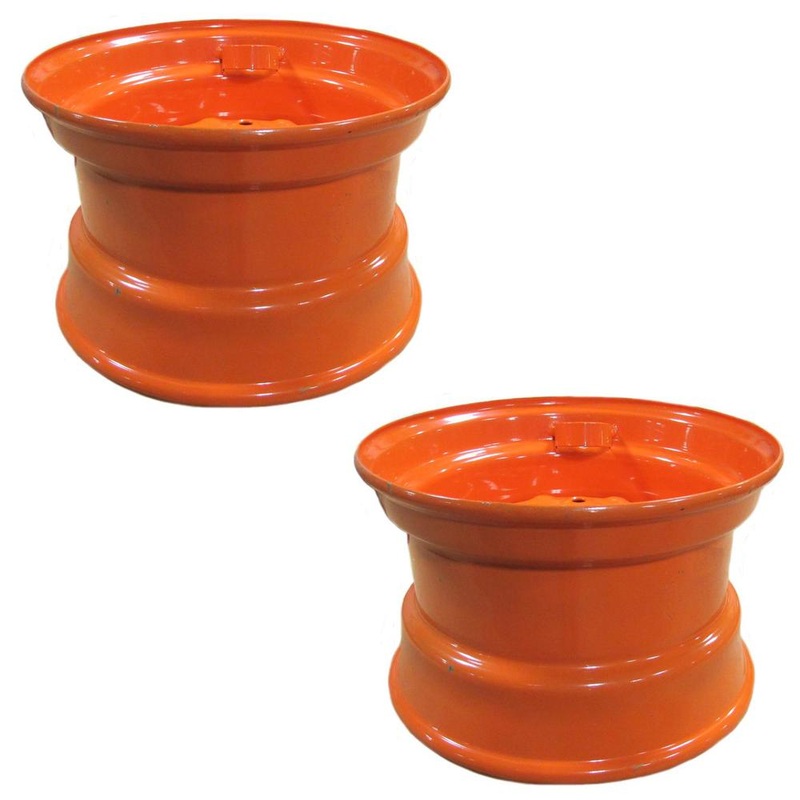 (2) Orange Wheel Rim 16.5X9.75X8 Fits Bobcat Skid Steer Loader S220 S250 S300
