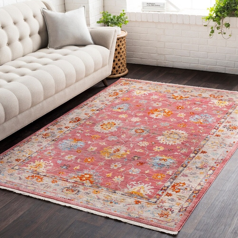 Vintage Persian Traditional Red Area Rug – 3’11” x 5’7″