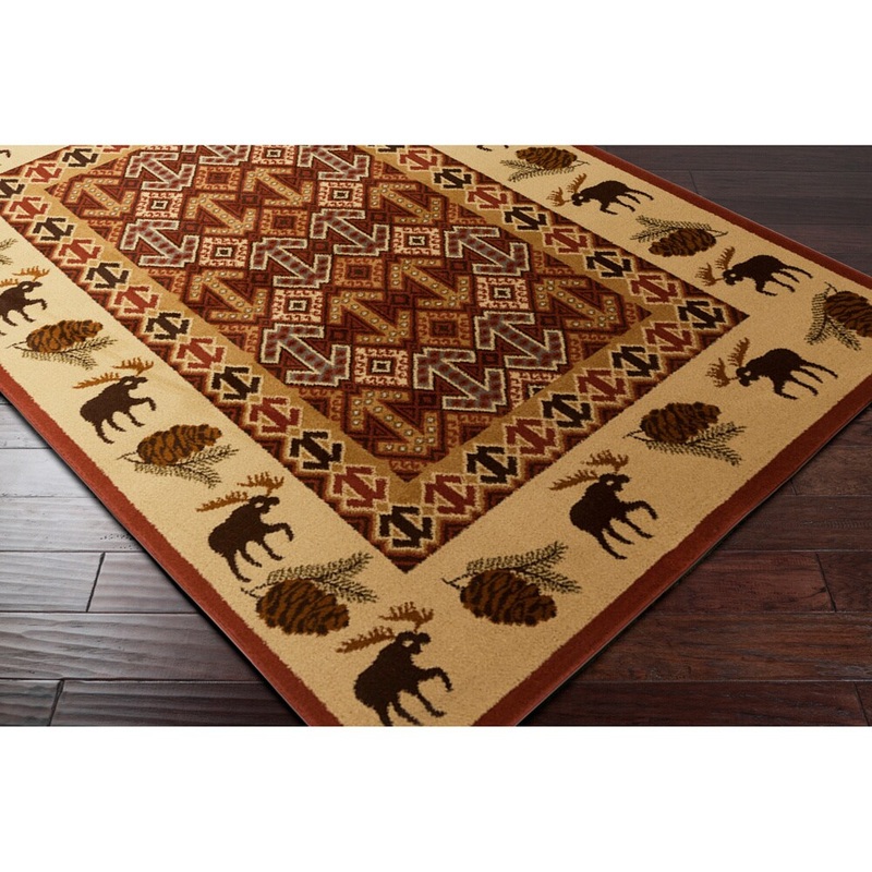 Woven Southwestern Cabin Natural Area Rug – 5’3″ x 7’3″