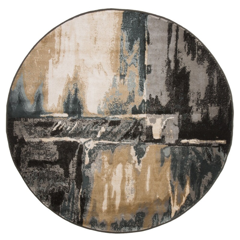 Windsor Home Opus Artfully Abstract Area Rug -5′ Round
