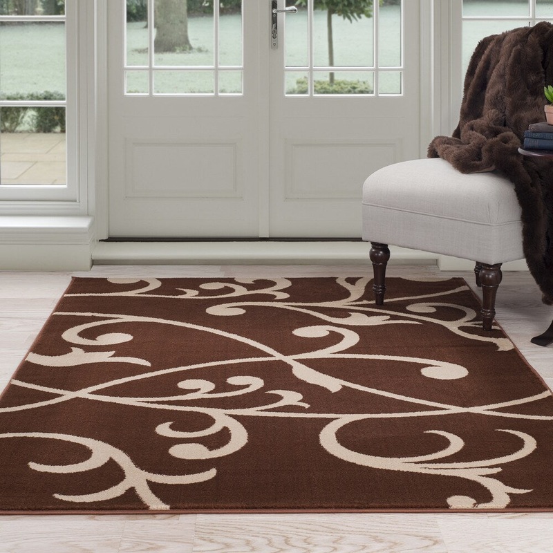 Windsor Home Berber Leaves Area Rug – 5′ x 7’7