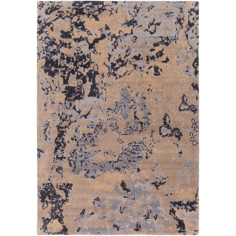 Vendome Abstract New Zealand Wool & Nylon Blend Area Rug – 5’3″ x 7’6″