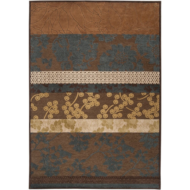 Woven Celaeno Coffee Viscose/ Chenille Area Rug – 7’6″ x 10’6″