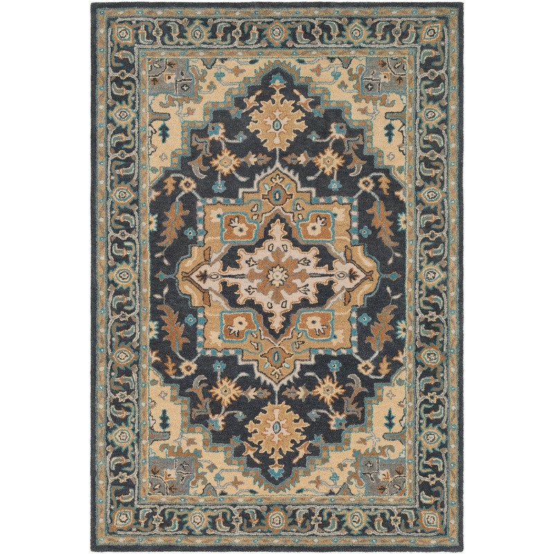 Valida Traditional Medallion Wool Area Rug – 8′ x 10′