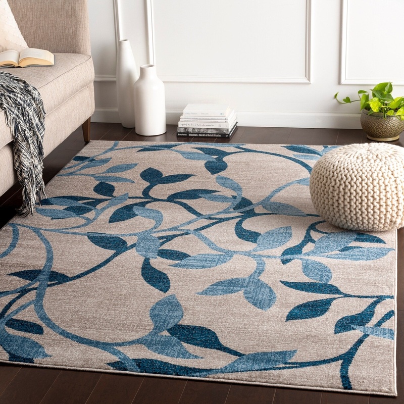 Winder Floral Area Rug – 4′ x 5’5″