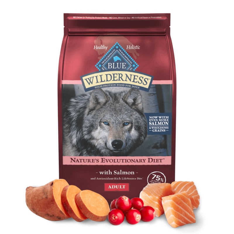 Blue Buffalo Wilderness Adult Salmon with Wholesome Grains Recipe Dry Dog Food