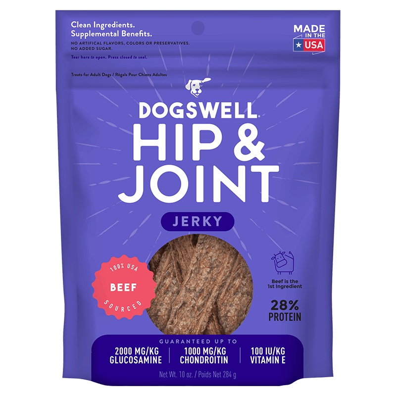 Dogswell Hip & Joint Jerky Treats, Beef