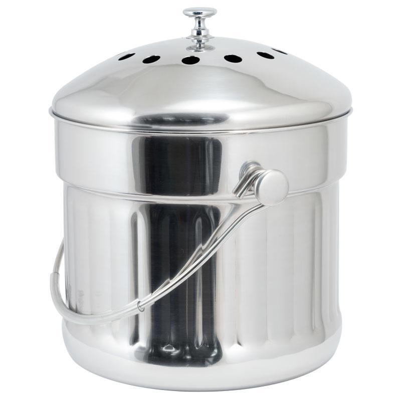 Jumbo Stainless Steel Compost Pail (1.5 Gal)