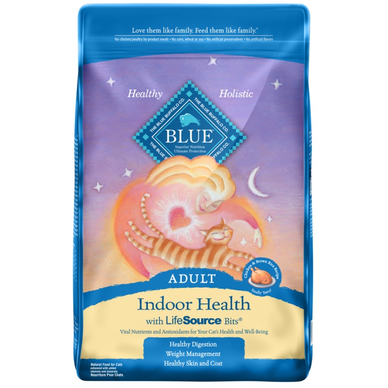Blue Buffalo Indoor Health Natural Chicken & Brown Rice Adult Dry Cat Food